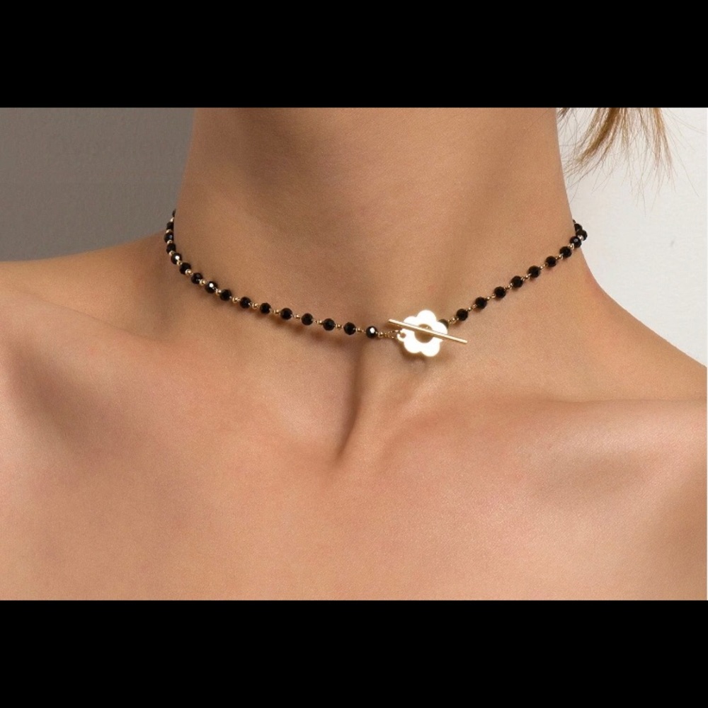 Fashion luxury black neckless choker